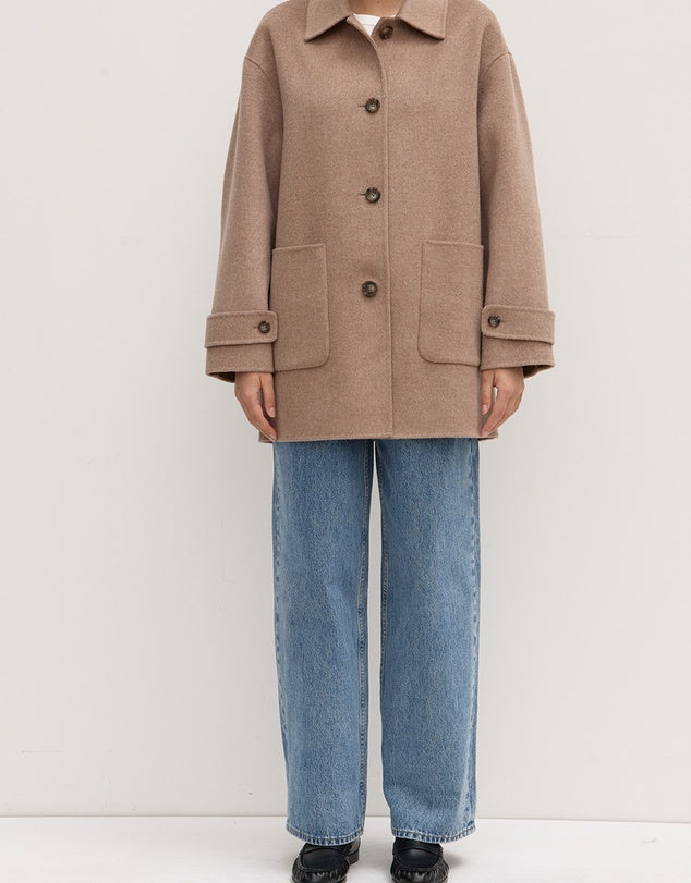 Assembly Label | Pierra Wool Coat - Sable Marle