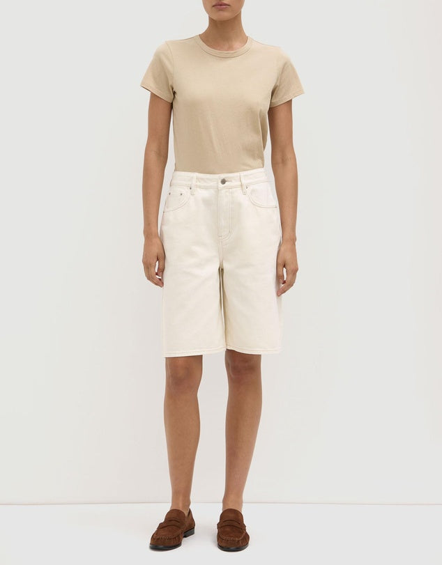 Assembly Label | Bermuda Denim Short - Ecru