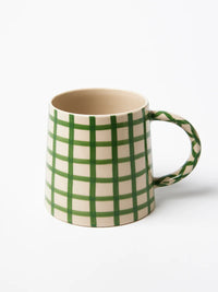 Jones & Co | Larder Check Mug - Green