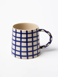 Jones & Co | Larder Check Mug - Navy