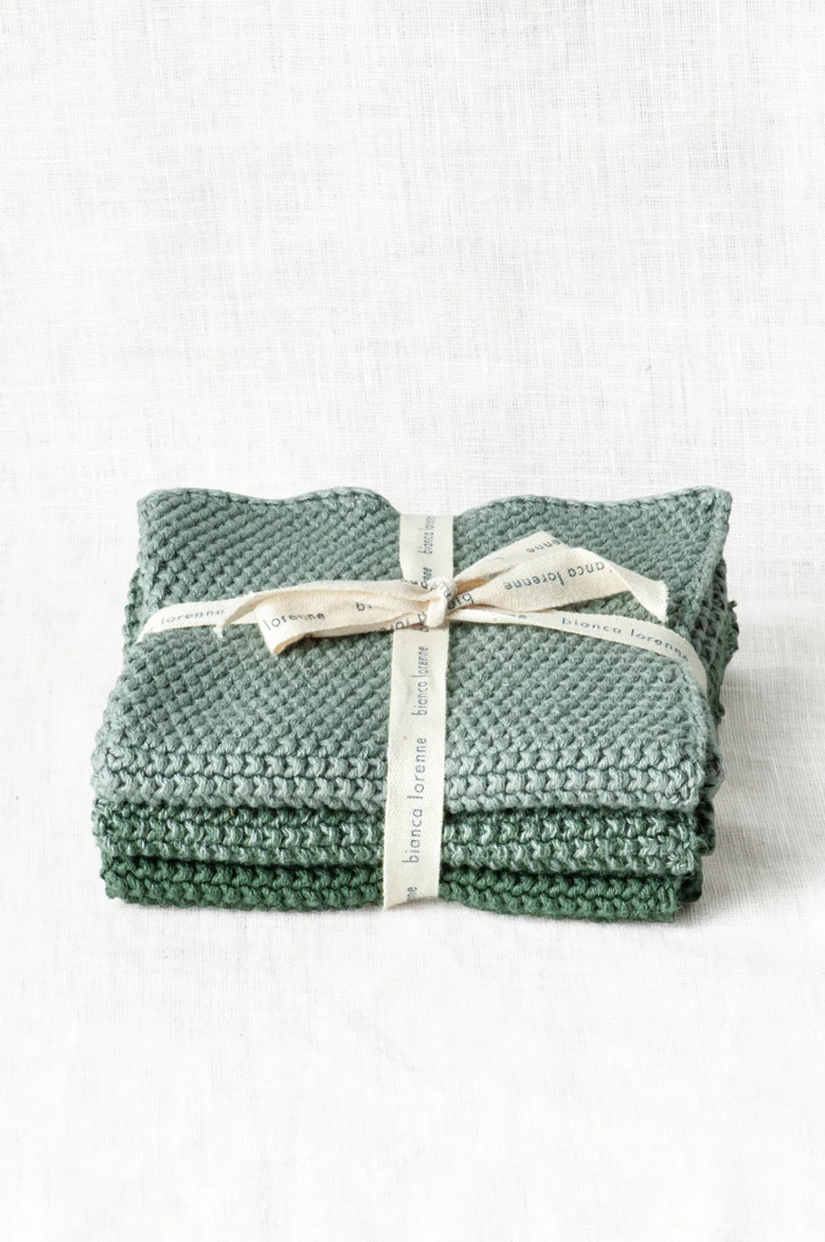 Bianca Lorenne | Lavette Sage Washcloths - Set of 3