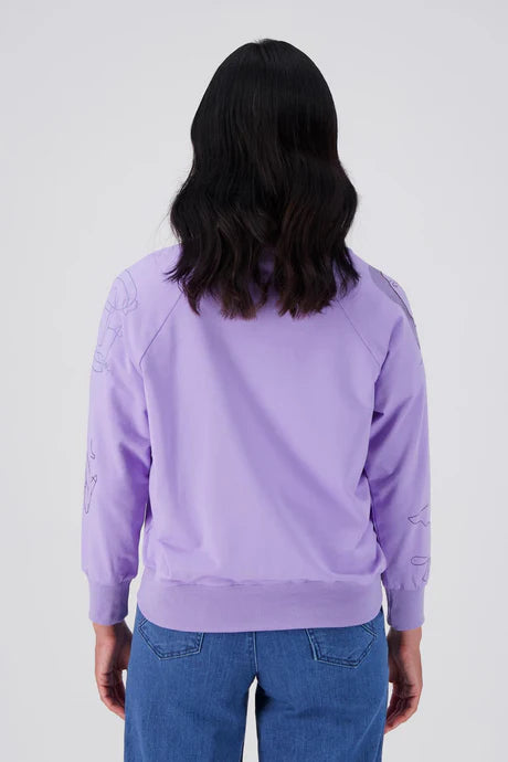 Olga De Polga | Montage Sweatshirt Lilac
