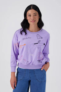Olga De Polga | Montage Sweatshirt Lilac