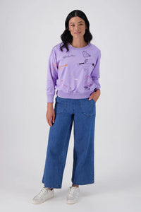 Olga De Polga | Montage Sweatshirt Lilac