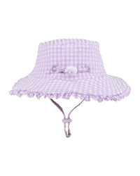 Minihaha Swim | Lilac Gingham Swim Hat