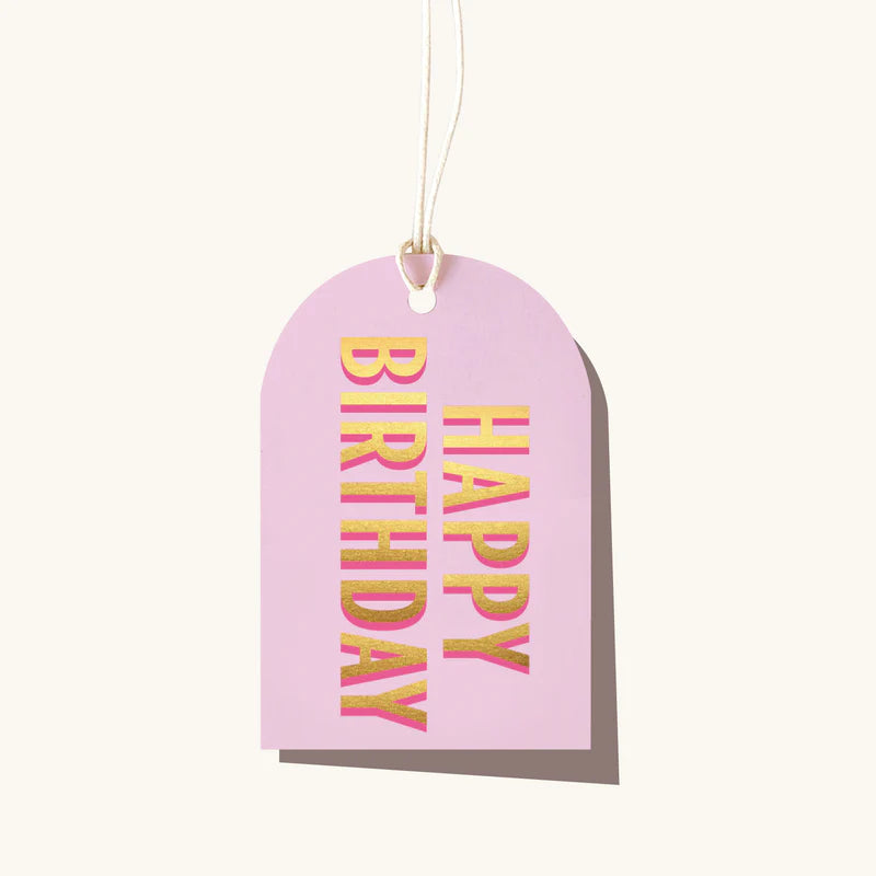 Elm Paper | Happy Birthday Lilac Gift Tag