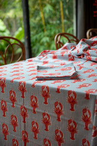 Mandalay Designs |  Lobster Stripe Napkins