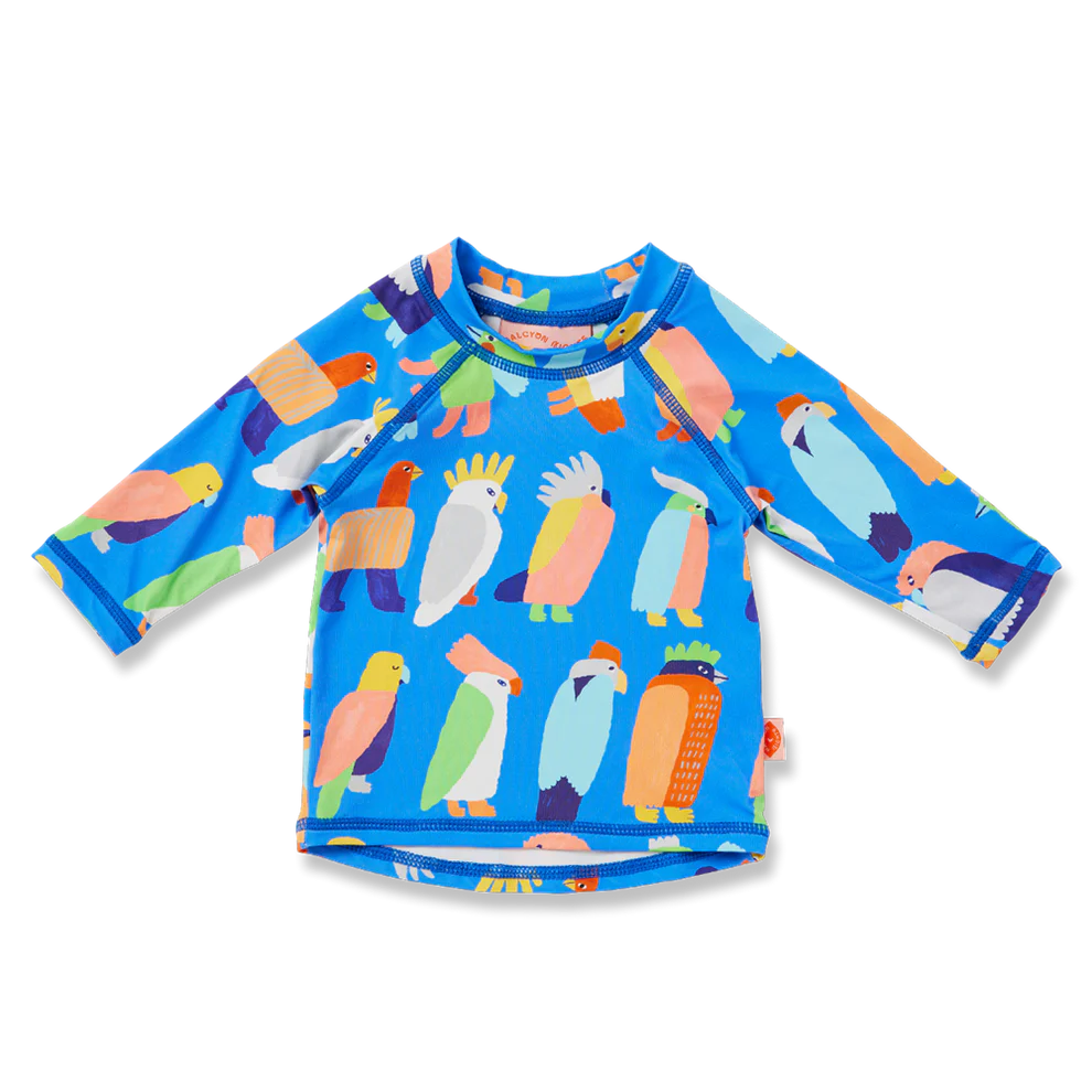 Halcyon Nights | Long Sleeve Rash Vest Flamin' Galahs