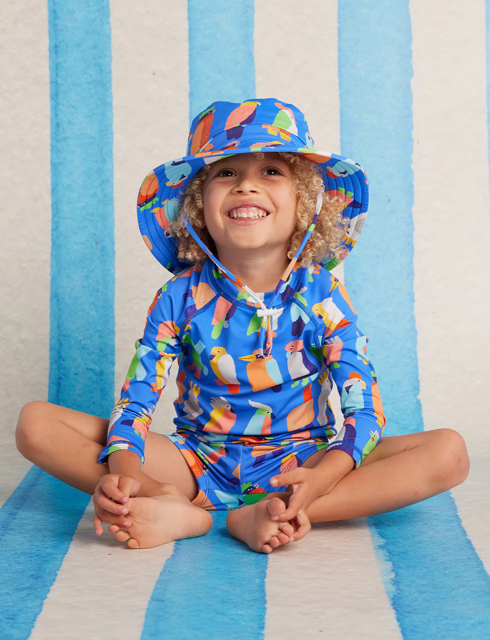 Halcyon Nights | Long Sleeve Rash Vest Flamin' Galahs