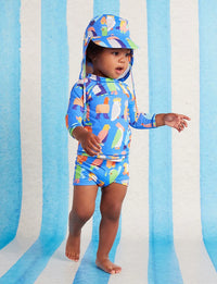 Halcyon Nights | Long Sleeve Rash Vest Flamin' Galahs