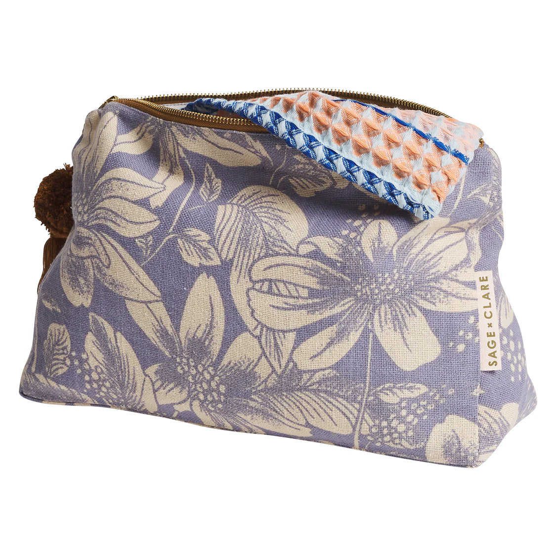 Sage x Clare ||  Amrita Cosmetic Bag - Storm