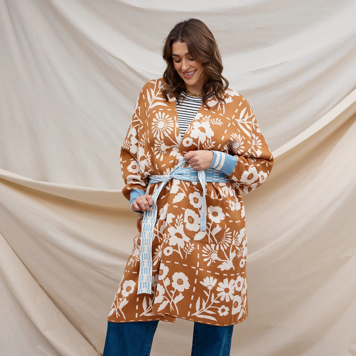 Sage x Clare | Charita Jacquard Robe