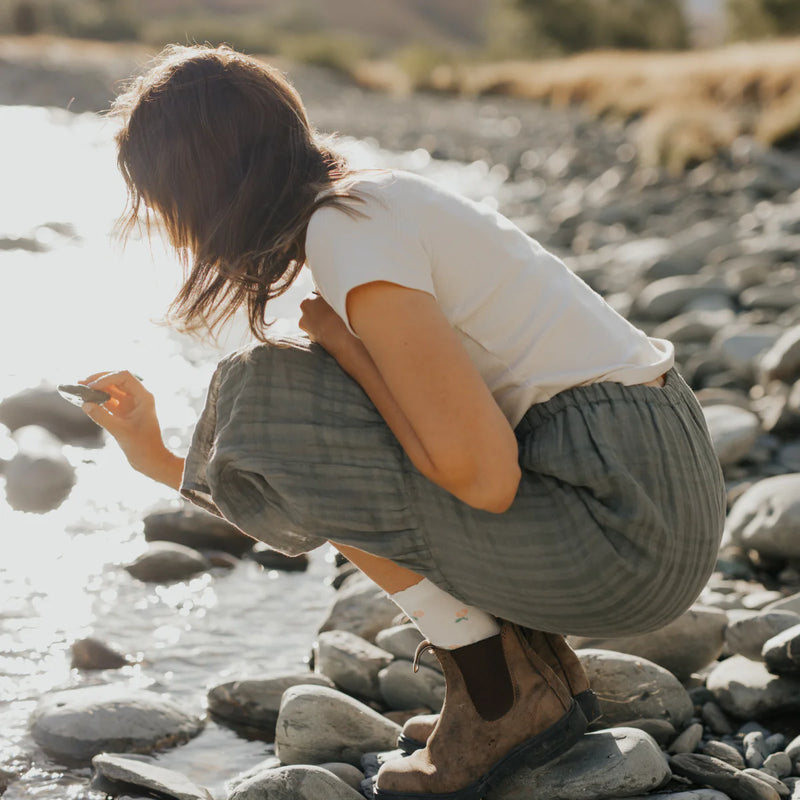 Lamington | Rosa - Merino Wool Crew Socks