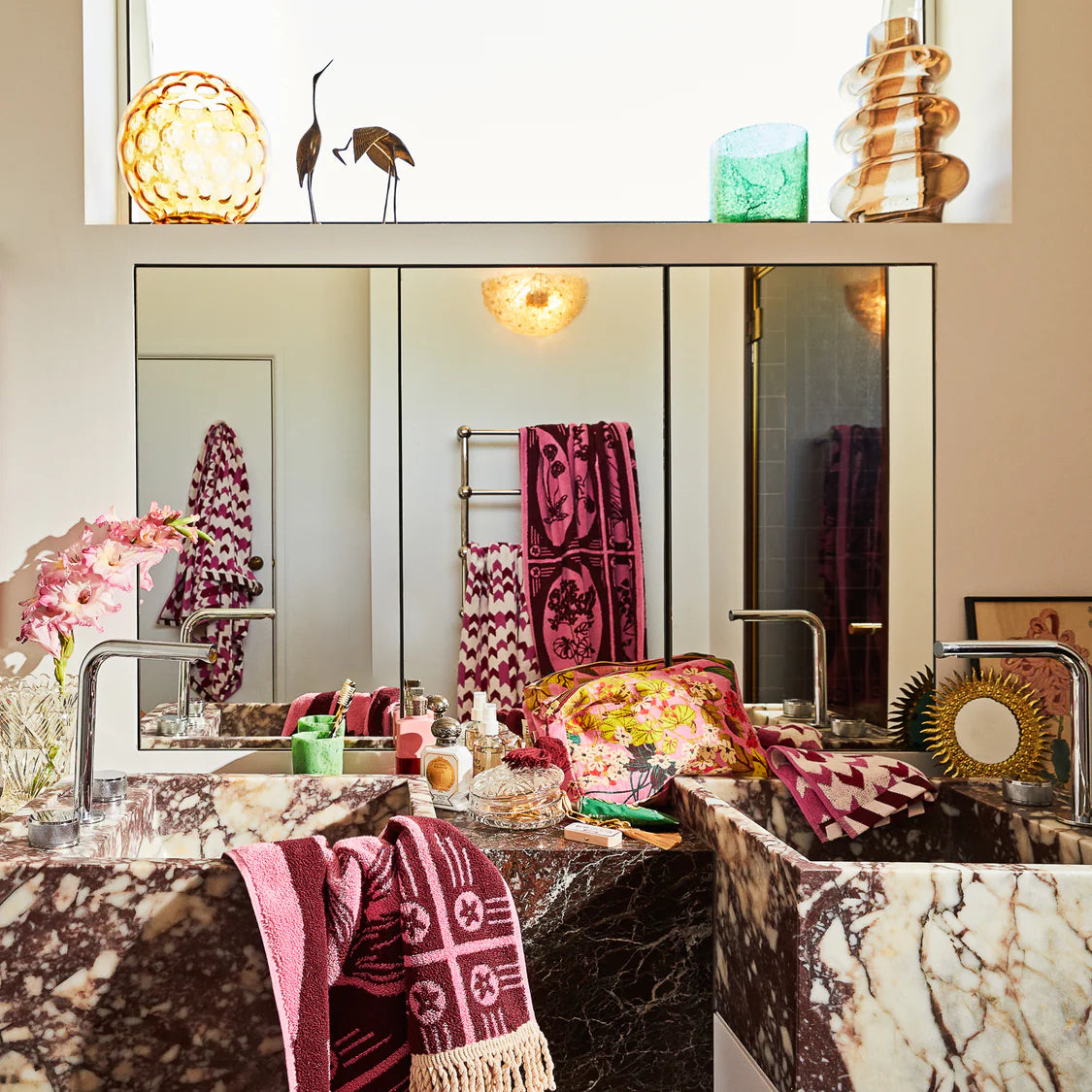 Sage x Clare || Gigi Bath Sheet - Cosmo Pink
