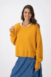 Olga De Polga | Portland Sweater in Mustard Angora