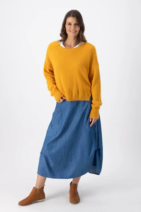 Olga De Polga | Portland Sweater in Mustard Angora