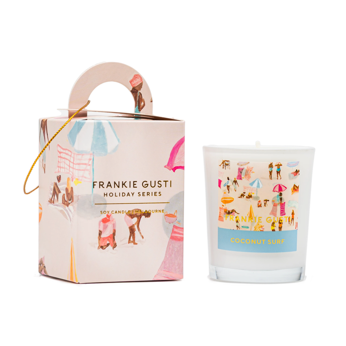 Franki Gusti | Holiday Series Ornament Candle - Coconut Surf