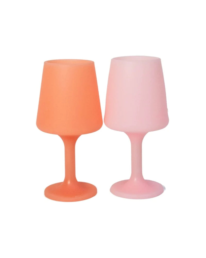Swepp | Peach + Petal - Silicone Unbreakable Wine Glasses