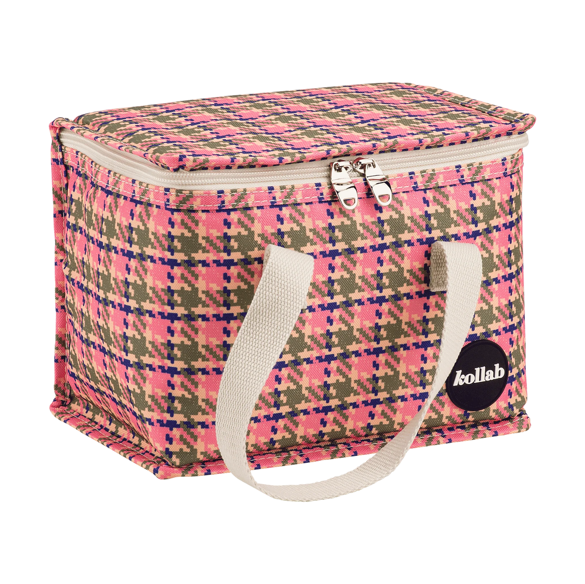 Kollab | Lunch Box - Pink Houndstooth