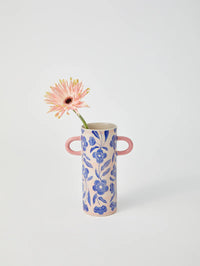 Jones & Co | Griffe Blue Floral Bud Vase