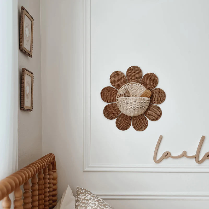 Olli Ella || Rattan Daisy Wall Basket