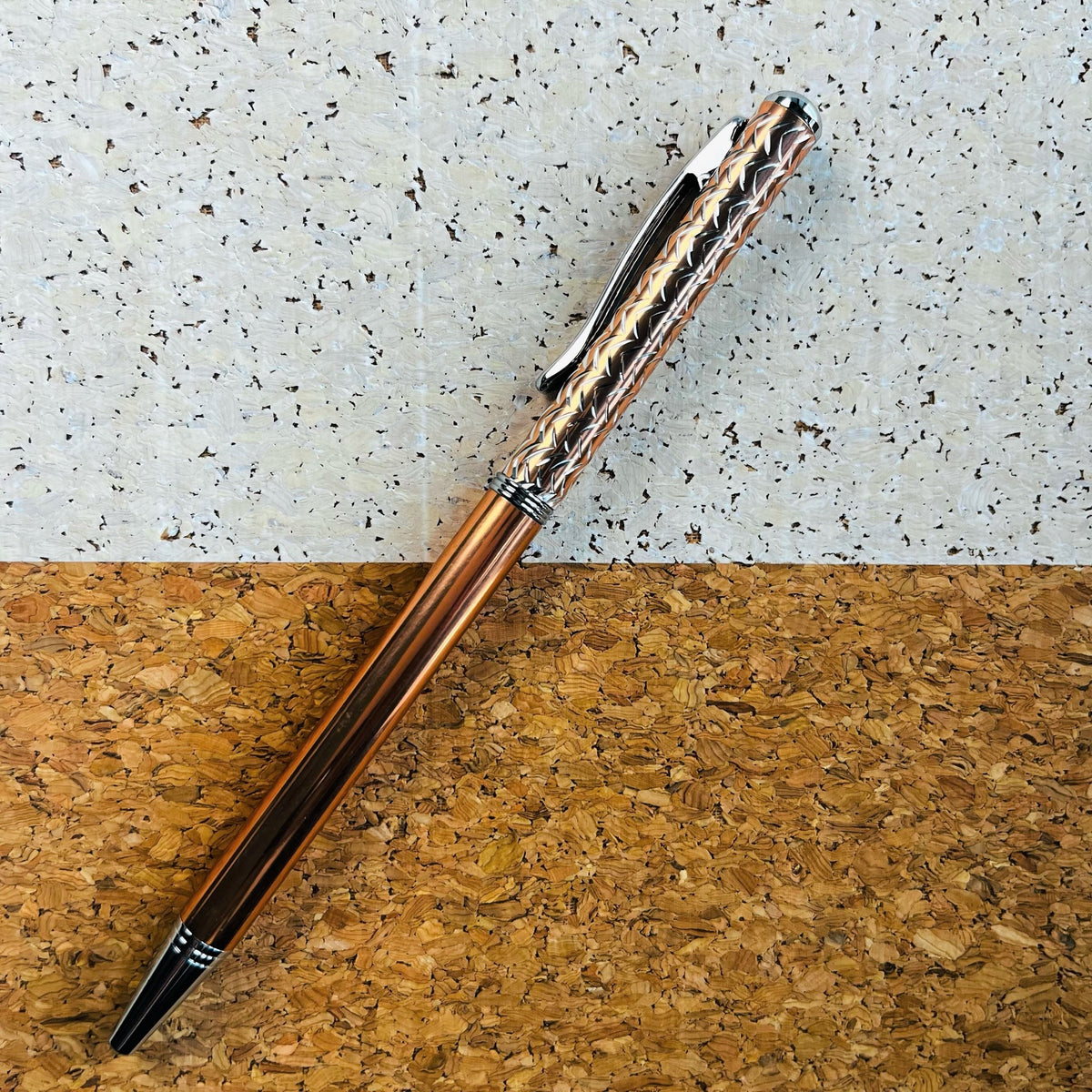 Two-Toned Sparkle Pen - Copper