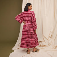 Sage x Clare || Arlette Towelling Robe - Cosmo Pink