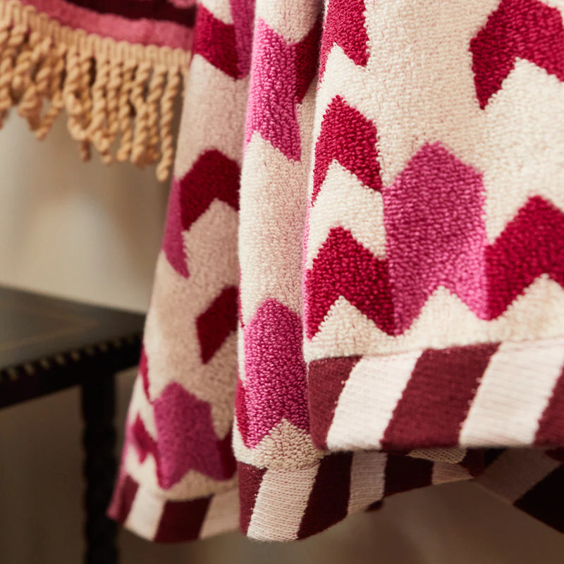 Sage x Clare || Arlette Bath Sheet - Fuchsia