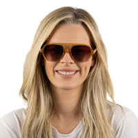 Soek | Billy Clear Brown Frame Sunglasses