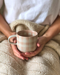 Robert Gordon | Soft Terracotta Check Mug / Cat's Pyjamas