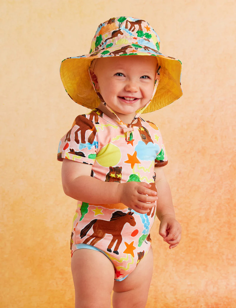 Halcyon Nights | Giddy Up Short Sleeve Bodysuit