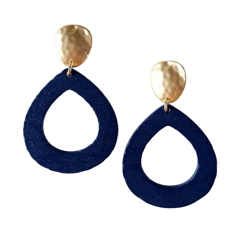 Zoda| Stacey Wood Teardrop Earring