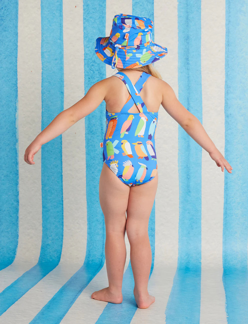 Halcyon Nights | Elastic Strap Bather Flamin' Galahs