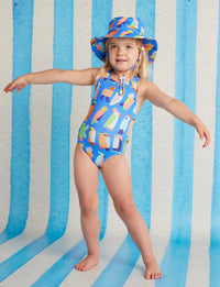 Halcyon Nights | Elastic Strap Bather Flamin' Galahs
