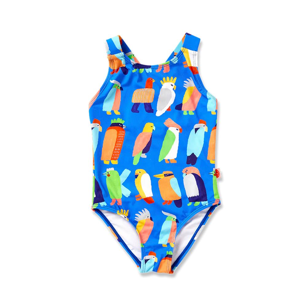 Halcyon Nights | Elastic Strap Bather Flamin' Galahs