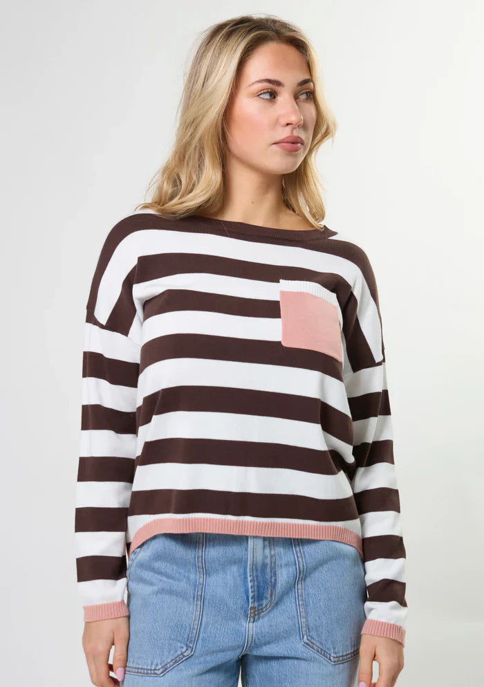 Stella + Gemma | Street Pocket Jumper Liquorice Allsorts