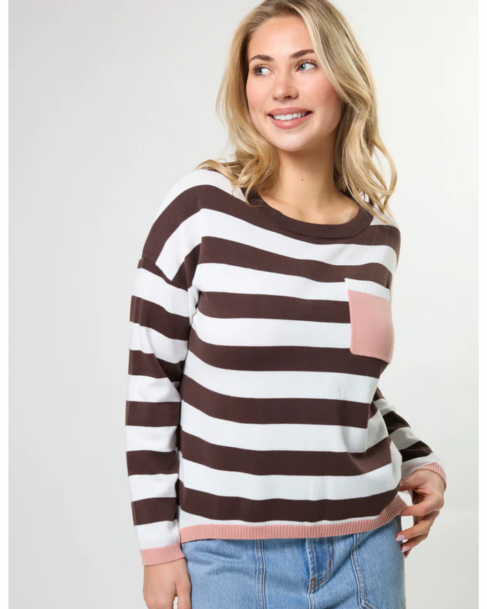 Stella + Gemma | Street Pocket Jumper Liquorice Allsorts