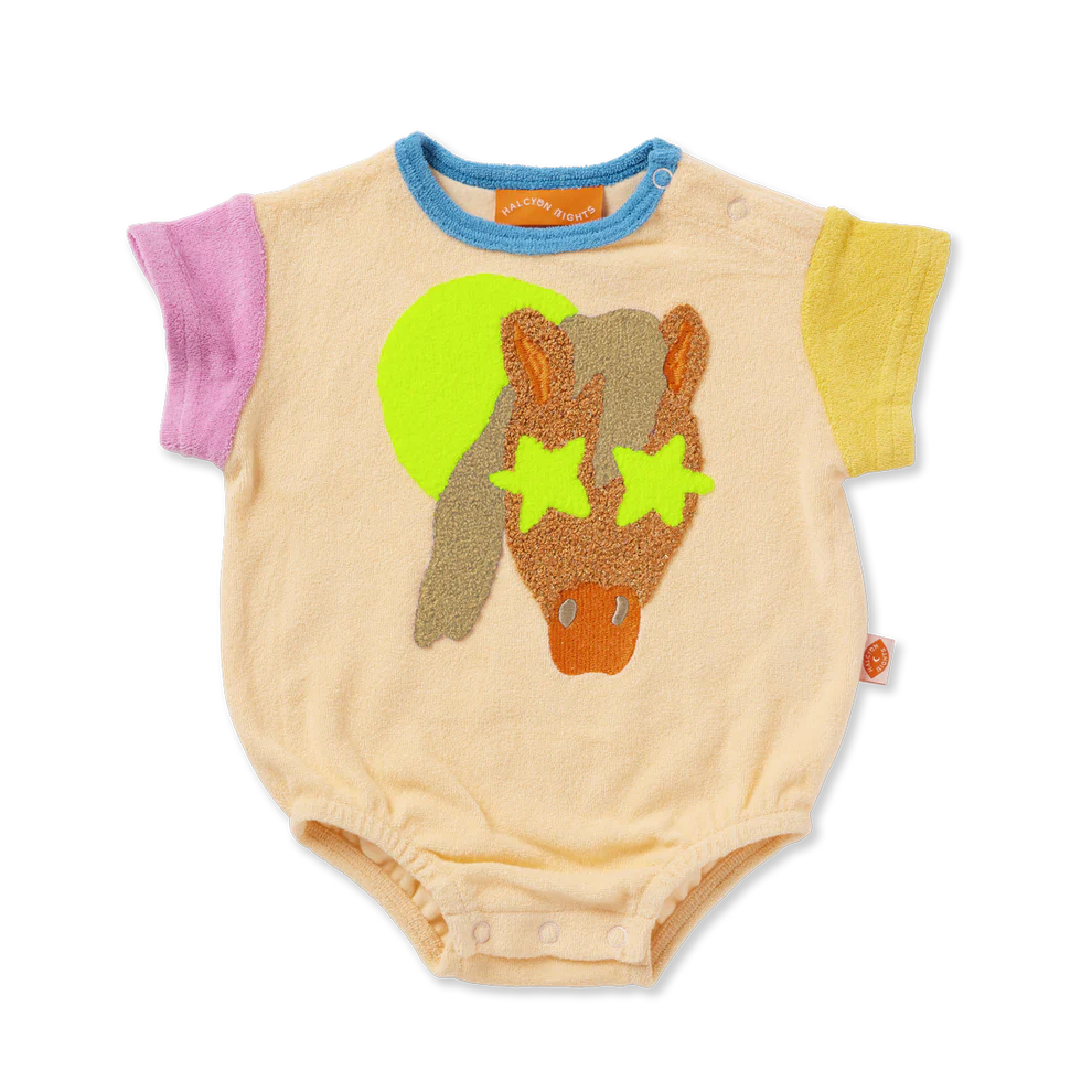 Halcyon Nights | Giddy Up Terry Short Sleeve Bodysuit