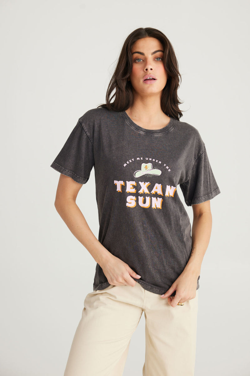 Talisman | Texan Sun Hat Tee - Charcoal