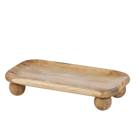 Vance Wood Rectangle Footed Board