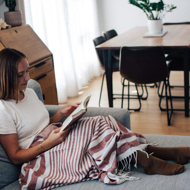 Lamington | Walnut - Merino Wool Crew Socks