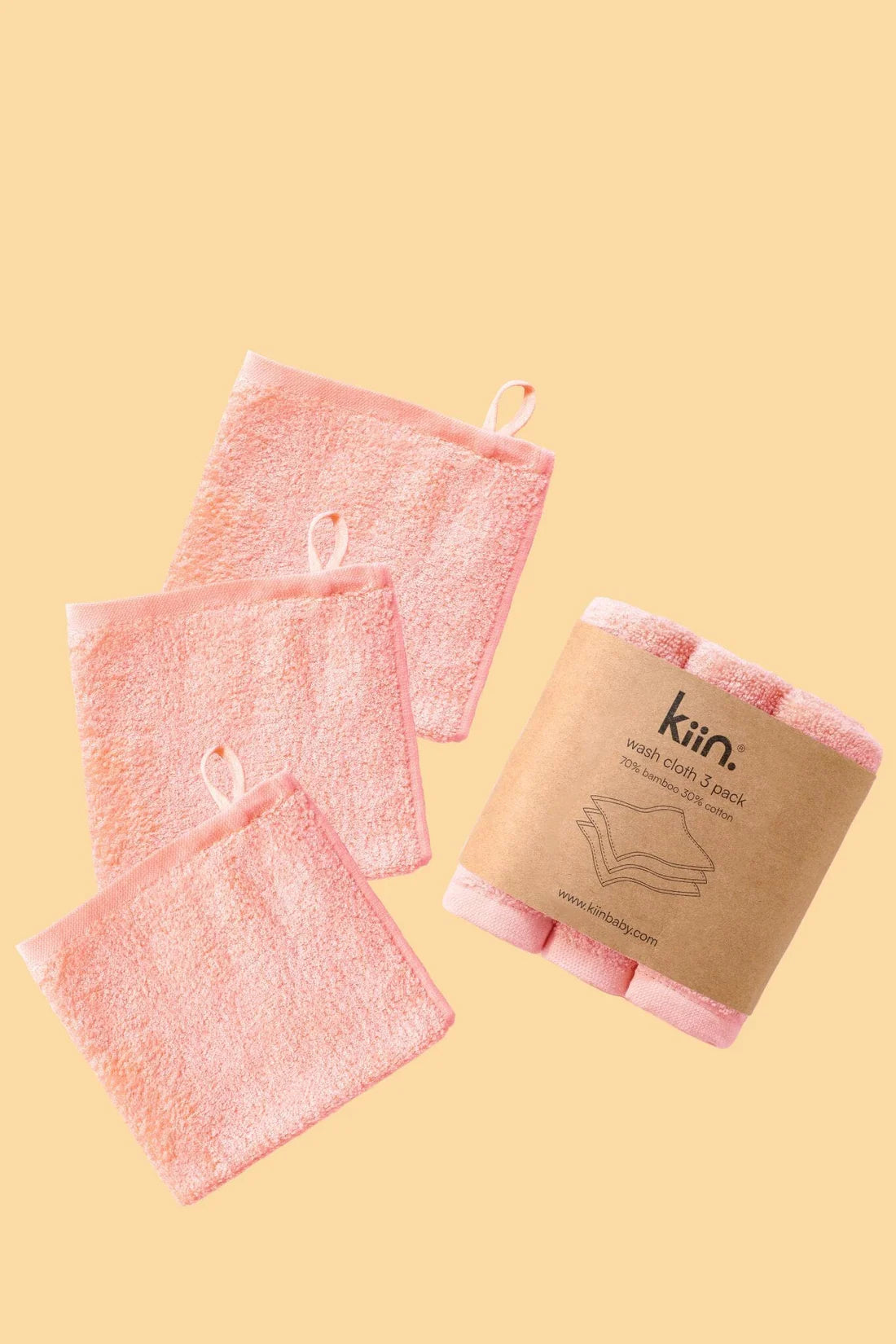 Kiin Baby - Wash Cloths 3 Pack