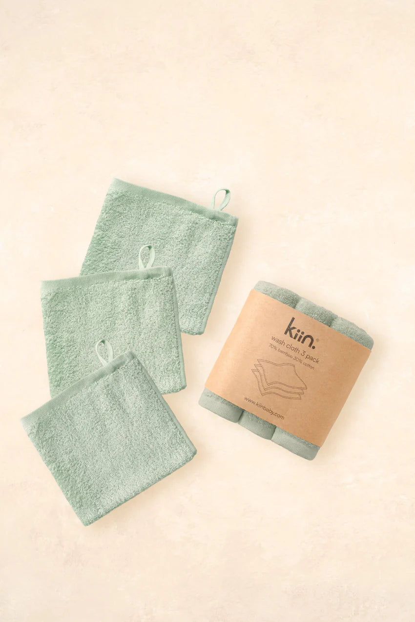 Kiin Baby - Wash Cloths 3 Pack
