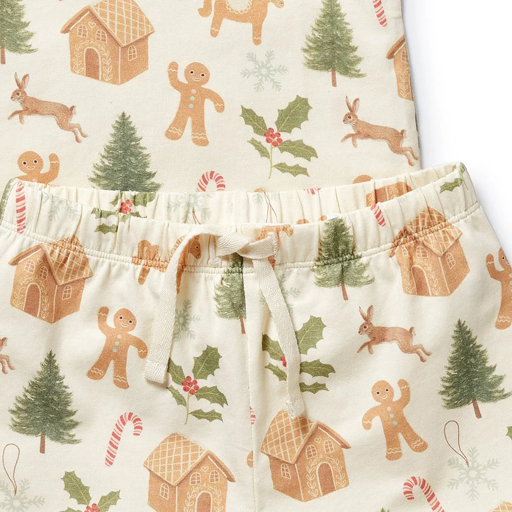 Wilson + Frenchy | Holly Jolly Magic Organic Short-Sleeved Pyjamas