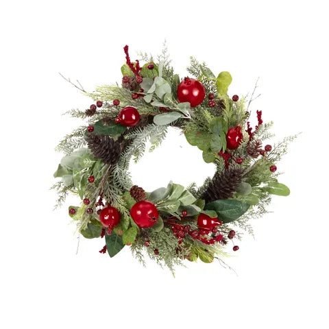 Wreath with Berries - Red/Green