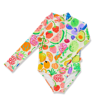 Halcyon Nights | Long Sleeve Zip Bather Eat The Rainbow