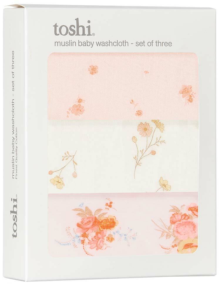 Toshi | Willow Muslin Baby Washcloth 3pk