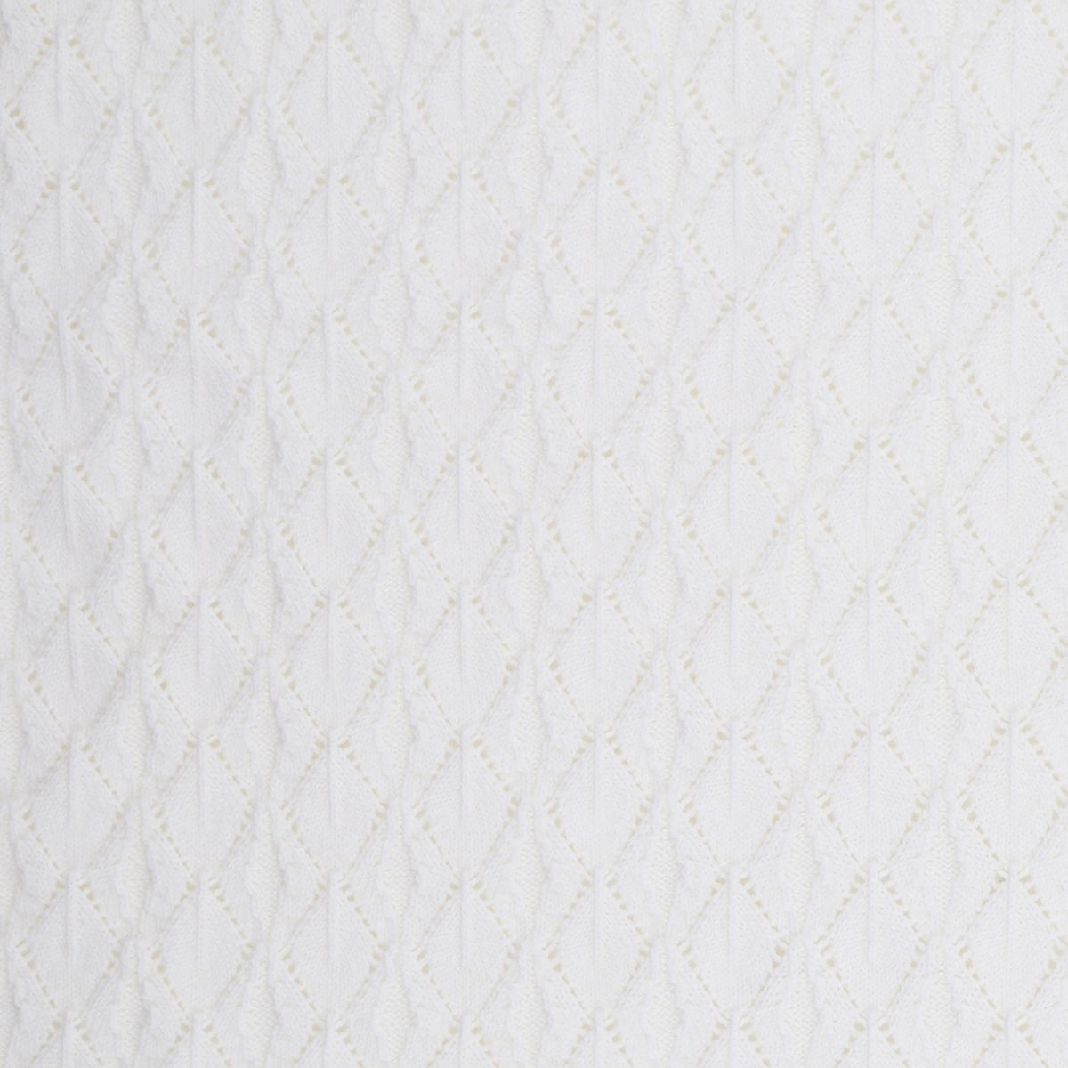 Bebe| Ivory Knitted Pointelle Blanket