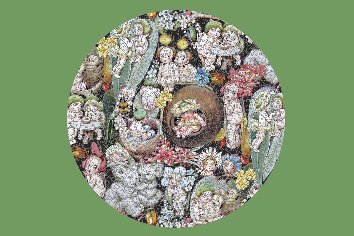 Journey of Something | May Gibbs - 1000 piece puzzle (Round)