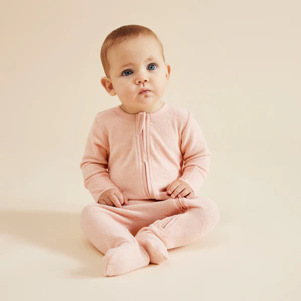 Wilson + Frenchy - Cantaloupe Organic Terry Zipsuit